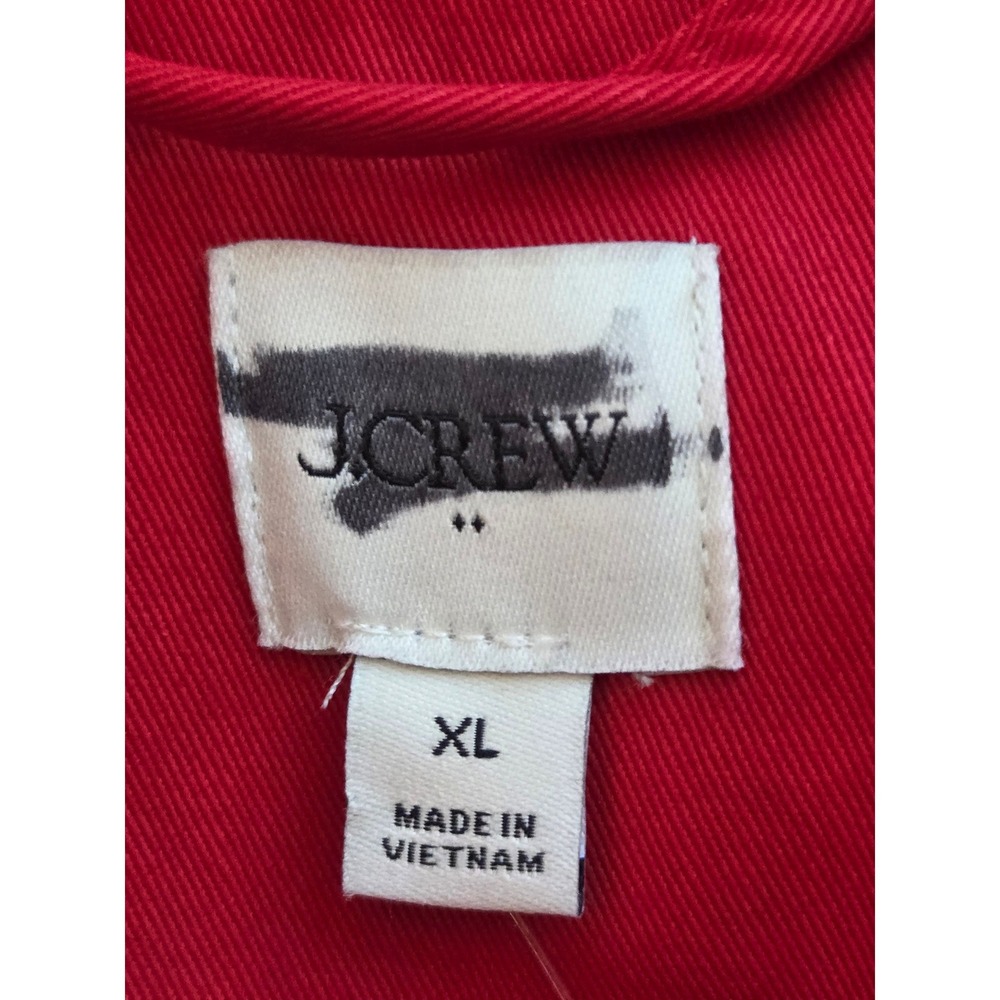 J. Crew Field Jacket Corduroy Collar Red Womens XL‎ NWT $218 CL251 - Picture 6 of 8